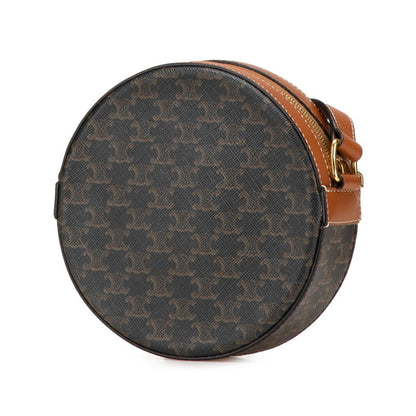 Celine Triomphe Crossbody Shoulder Bag In Black