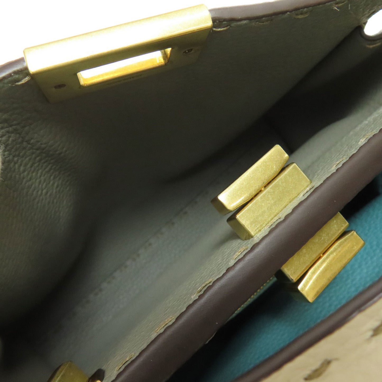 Fendi Peekaboo Mini Selleria 2-Way Handbag In Calfskin