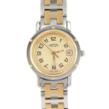 Hermes Clipper Combi Cl4.220 Ssxgp Quartz Watch