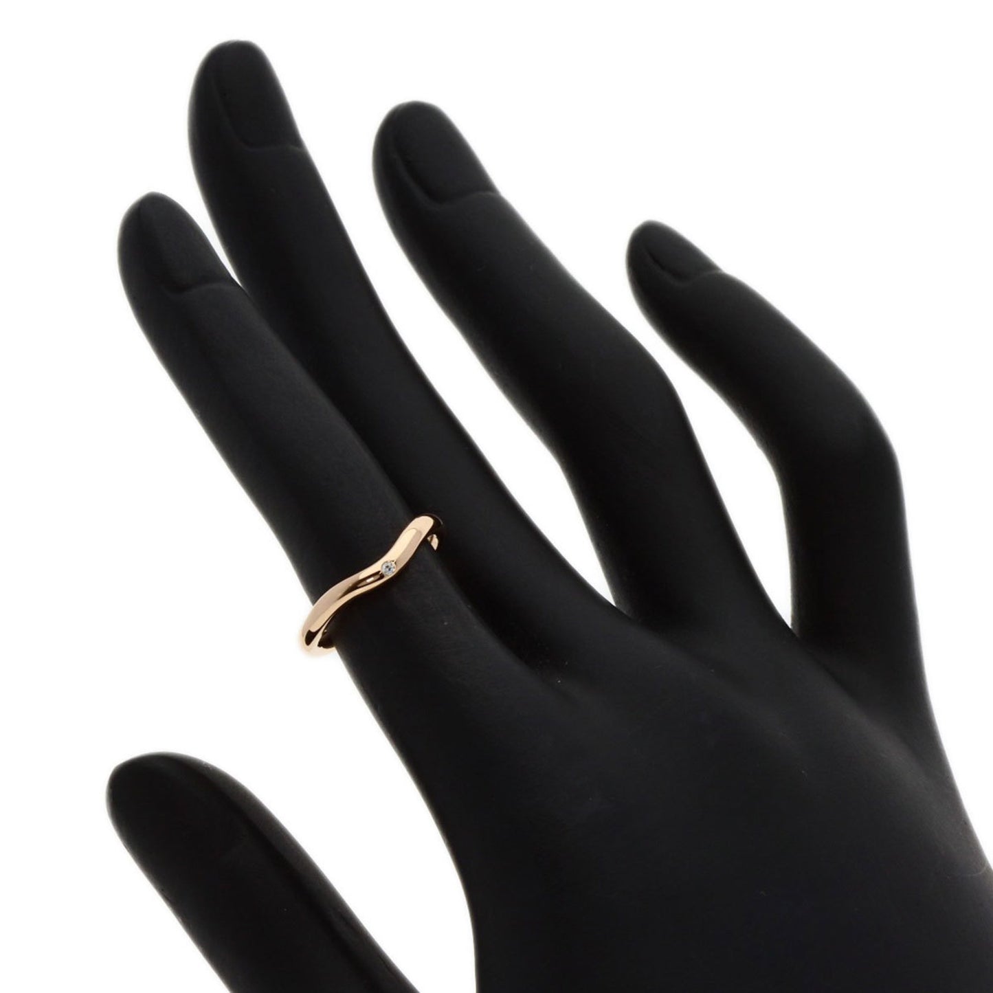 Tiffany Curved Band 1P Diamond Ring