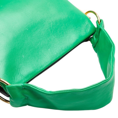 Marni Handbag Shoulder Bag Green Black Yellow Leather