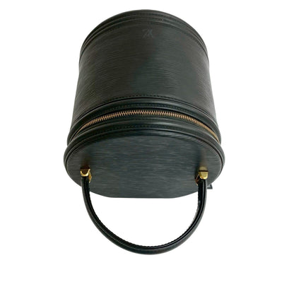 Louis Vuitton Vintage Cannes Epi Leather Handbag Vanity Bag Noir Black 13489