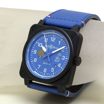 Bell & Ross Br-03 Patrouille De France 70Th Anniversary Watch Br0392-Paf7-Ce Sca Br03-92-Cbl