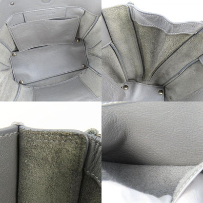 Balenciaga Paper Handbag 357333 Leather Silver Shoulder