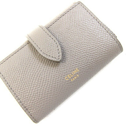 Celine Essential 6-Key Case 10J353Bru Greige Leather