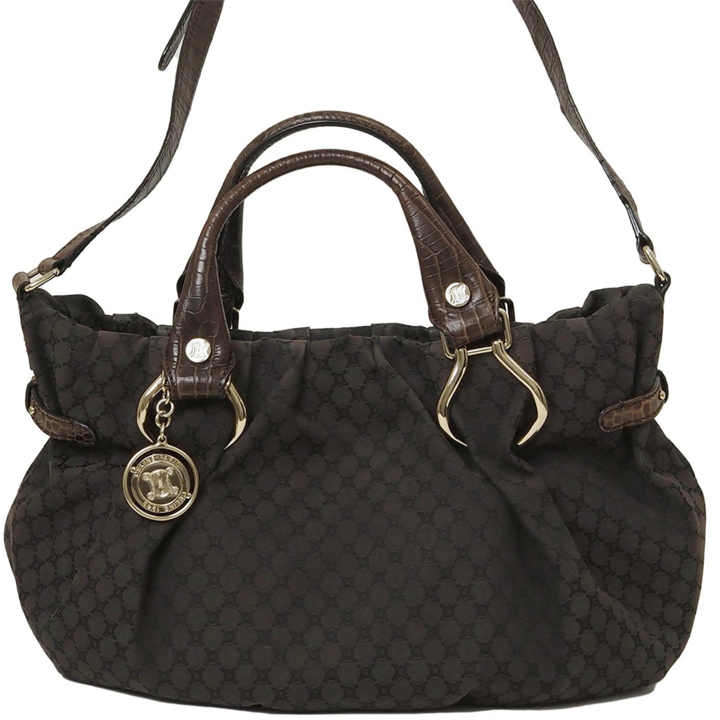 Celine Pillow Small Bag Shoulder Tote Brown