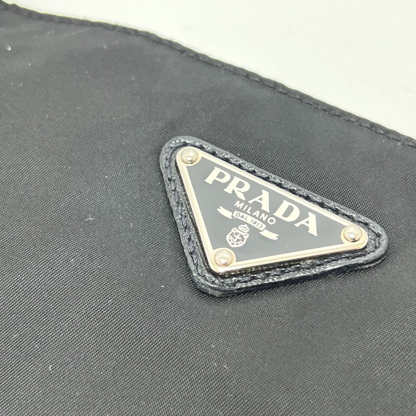 Prada Va0251 Triangle Plate Flat Bag Shoulder Nylon