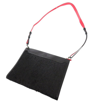 Christian Louboutin Sky Pouch Fa7369 Leather Sequin Black Shoulder Bag 1348Christian