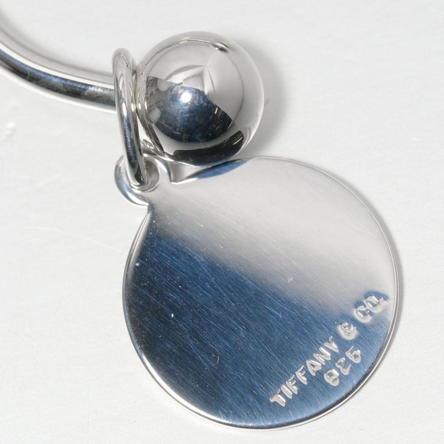 Tiffany Round Tag 925 Silver Key Holder