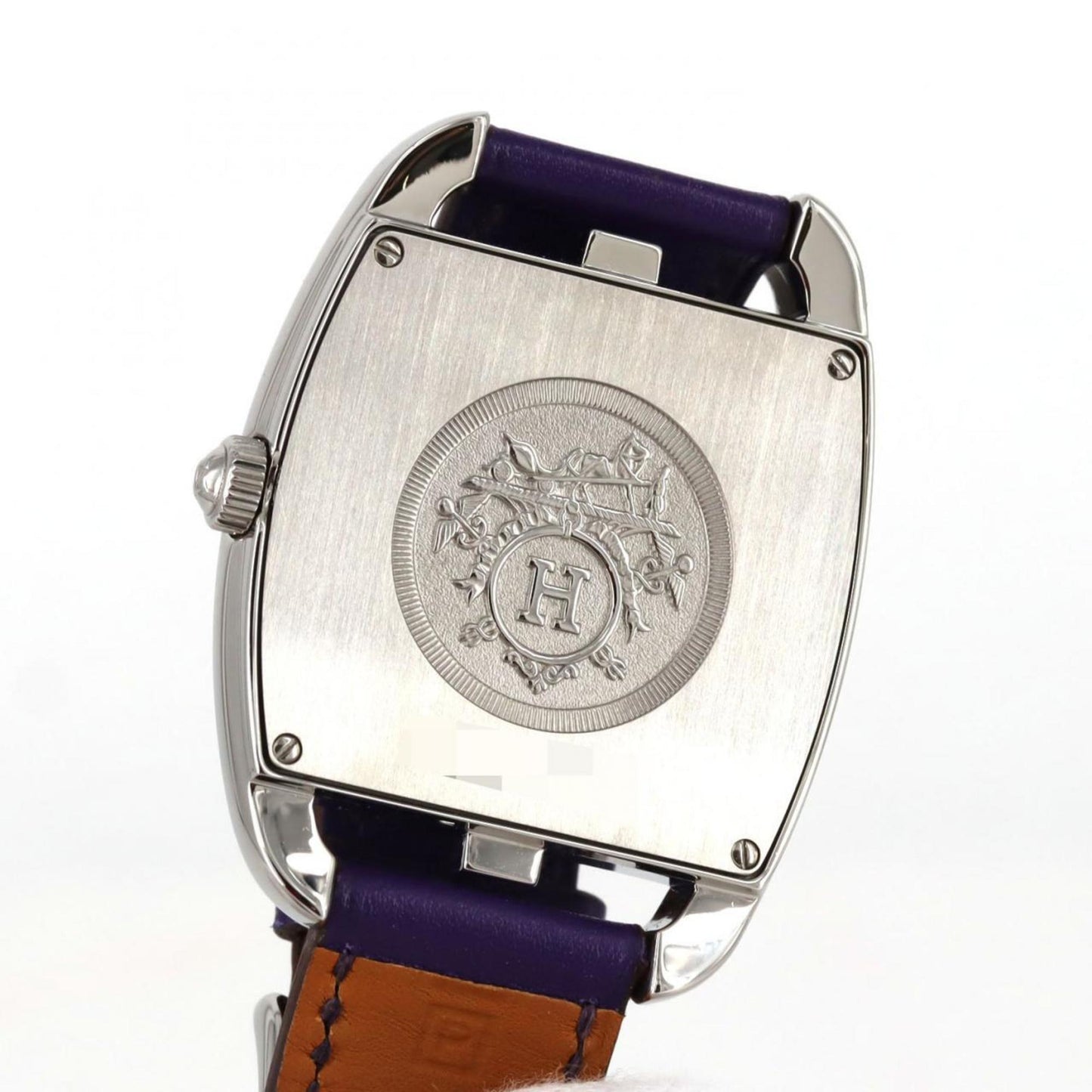 Herms Cape Cod Tonneau Double Tour Ct1.710 Stainless Steel Quartz Watch