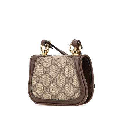 Gucci Gg Supreme Interlocking G Blondie Shoulder Bag 698635 Brown Leather