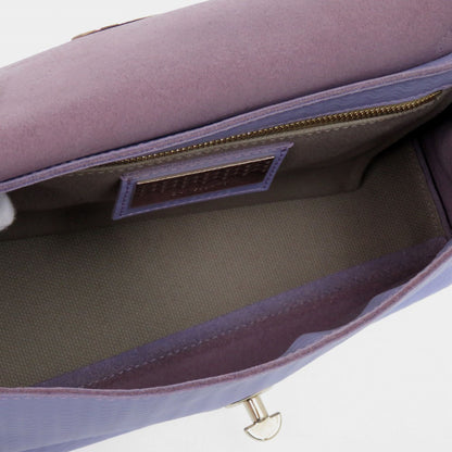 Like New Zanellato Postina L Brandine 2-Way Leather Handbag 30134005 Purple 0617