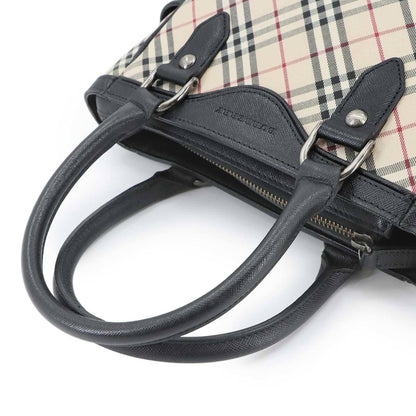 Burberry Nova Check Handbag In Canvas And Leather