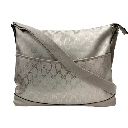 Gucci Gg Imprime 374411 Shoulder Bag Silver