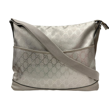 Gucci Gg Imprime 374411 Shoulder Bag Silver