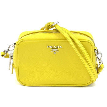 Prada Shoulder Bag Leather Yellow