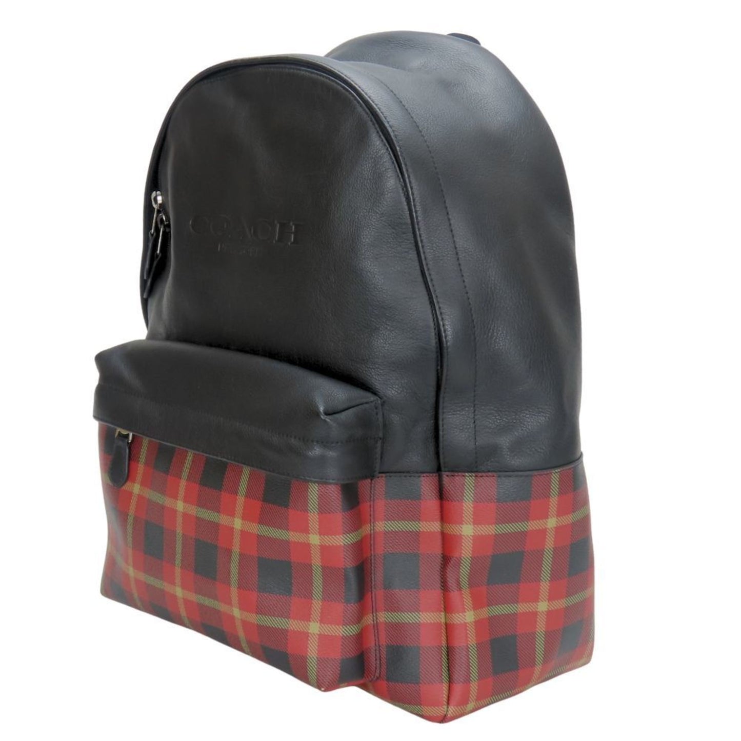 Coach Backpack/Daypack F55394 Leather Black Red Check
