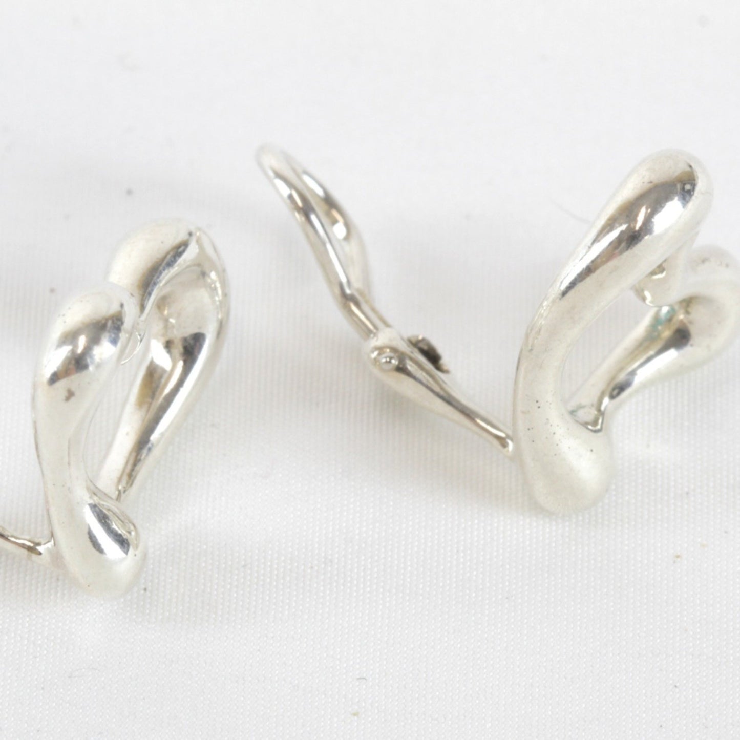 Tiffany & Co. Heart 10.7G Earrings In 925 Sterling Silver