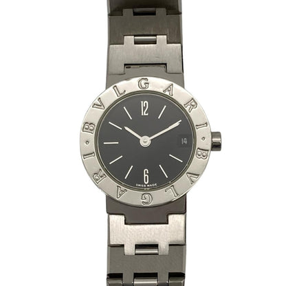 Bvlgari Bb23Ss Wristwatch Quartz Black Dial Ss