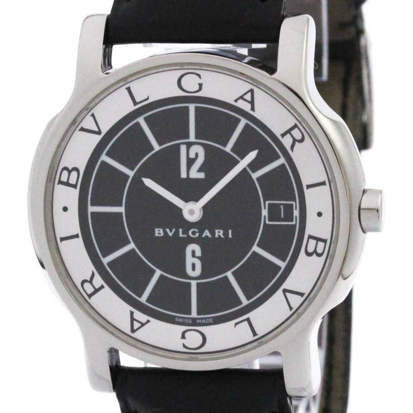 Bvlgari Solotempo Steel Leather Quartz