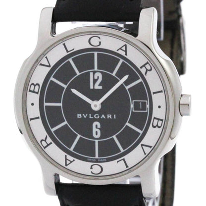 Bvlgari Solotempo Steel Leather Quartz