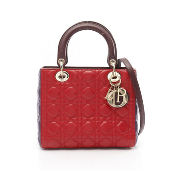 Christian Dior Dior Lady Dior Lady Cannage Handbag Bag Leather
