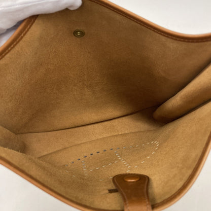 Hermes Herms Evelyn 1 Shoulder Bag In Box Calf Noisette