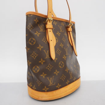 Louis Vuitton Monogram Bucket Pm Tote Bag M42238 Brown