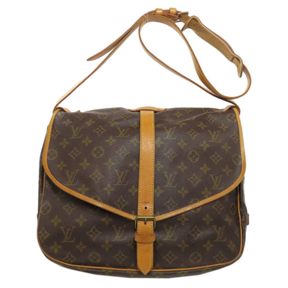 Louis Vuitton M42254 Saumur 35 Shoulder Bag Monogram Canvas