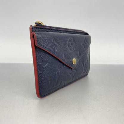 Louis Vuitton Monogram Empreinte Porte Carte Recto Verso Wallet/Coin Case M69420 Marine Rouge
