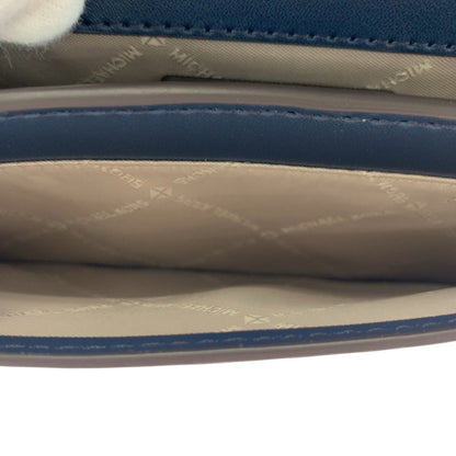 Michael Kors Logo Navy Silver Hardware Leather 35F4Stvc1L Shoulder Bag Pochette