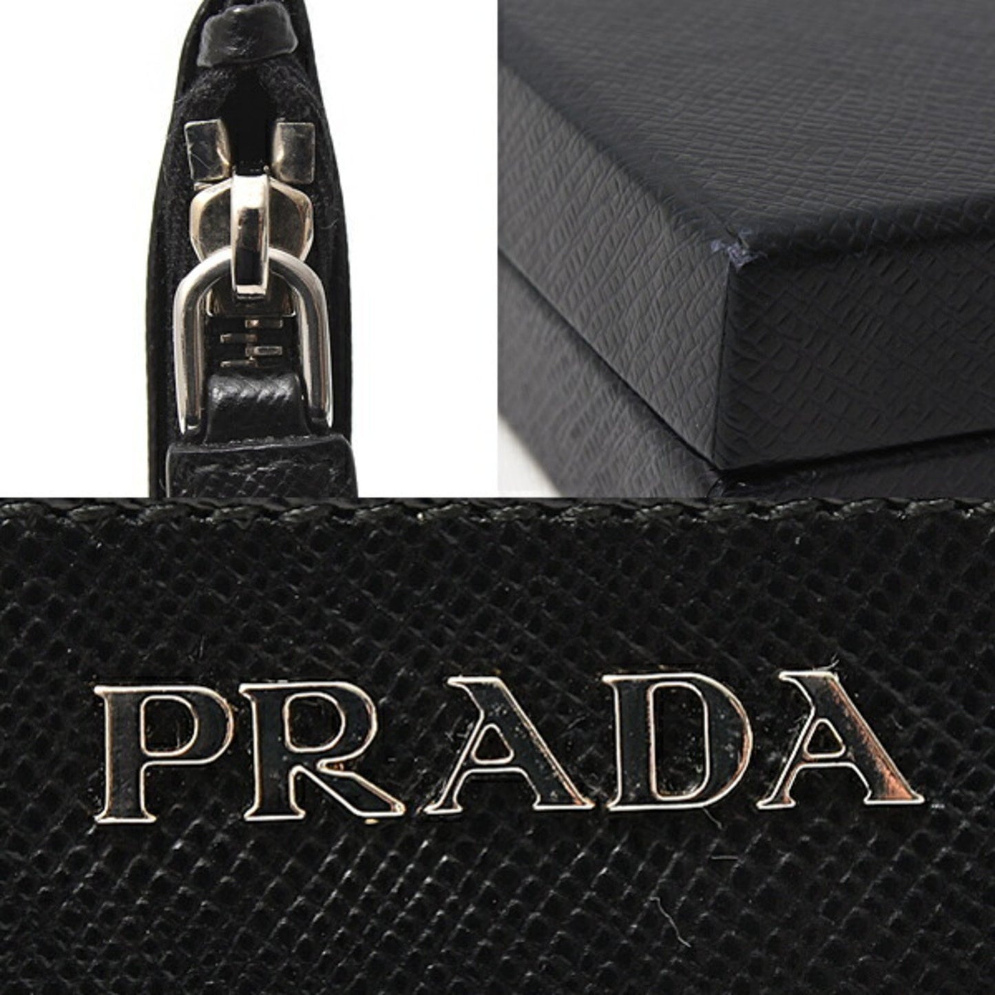 Prada Men'S And Women'S Pouch Bag-In-Bag In Saffiano Leather