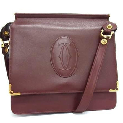 Cartier Shoulder Bag Must Line - Bordeaux Leather