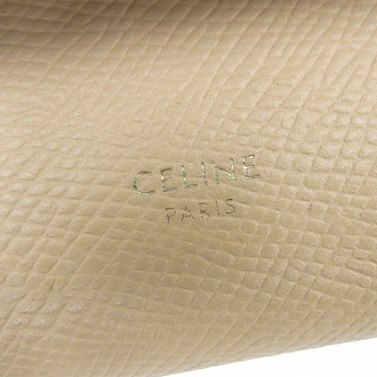 Celine Trifold Wallet 10B573Bel Wallet Leather Beige