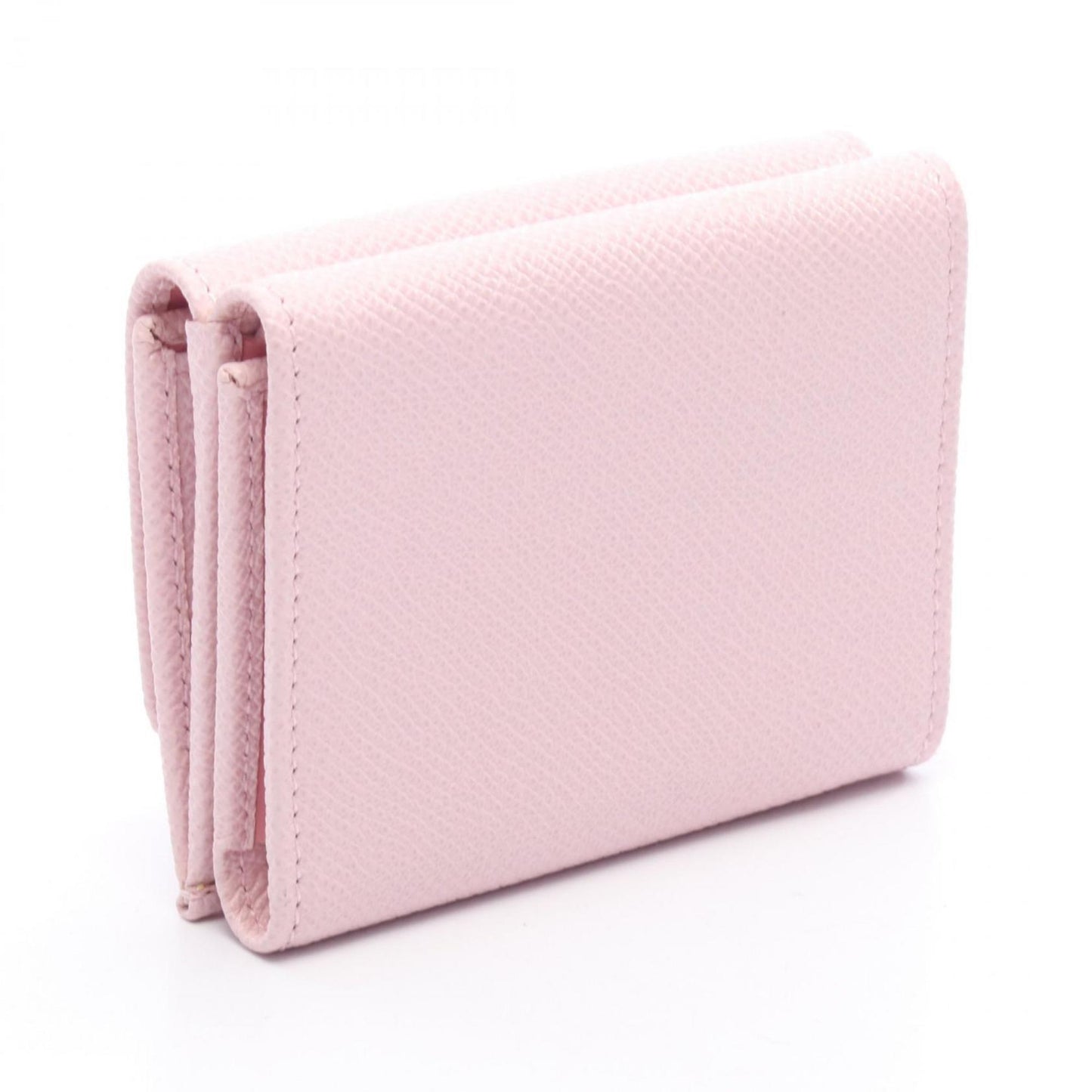 Bvlgari Clip Tri-Fold Wallet Leather