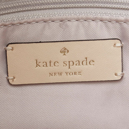 Kate Spade Handbag Shoulder Bag White Faux Fur Polyurethane Leather
