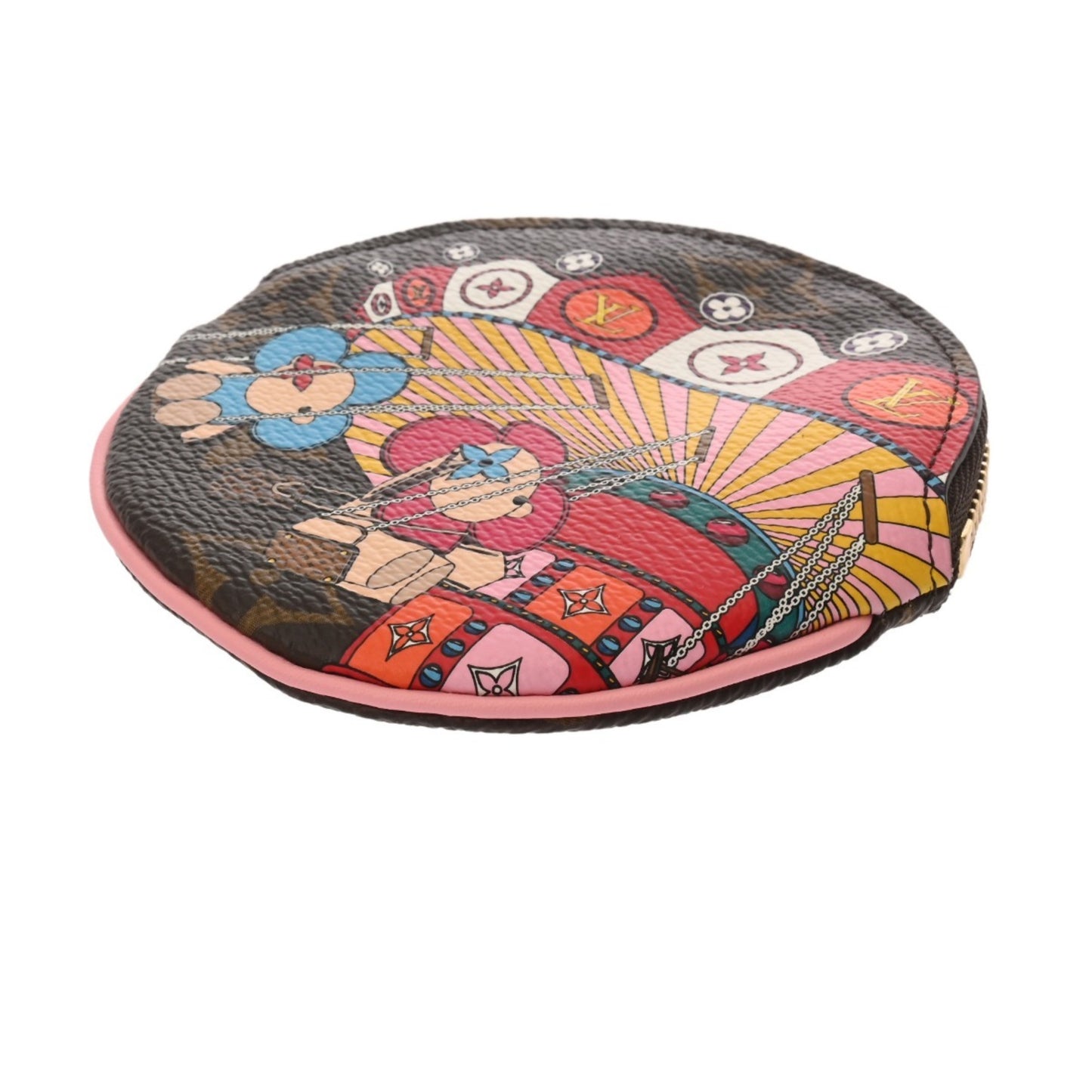 Louis Vuitton Monogram Porte Monnaie Long Vivienne Amusement Park Brown M69749 Women'S Canvas Coin