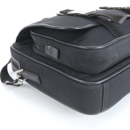 Gucci 131205 Leather 2-Way Briefcase/Tote Bag In Black