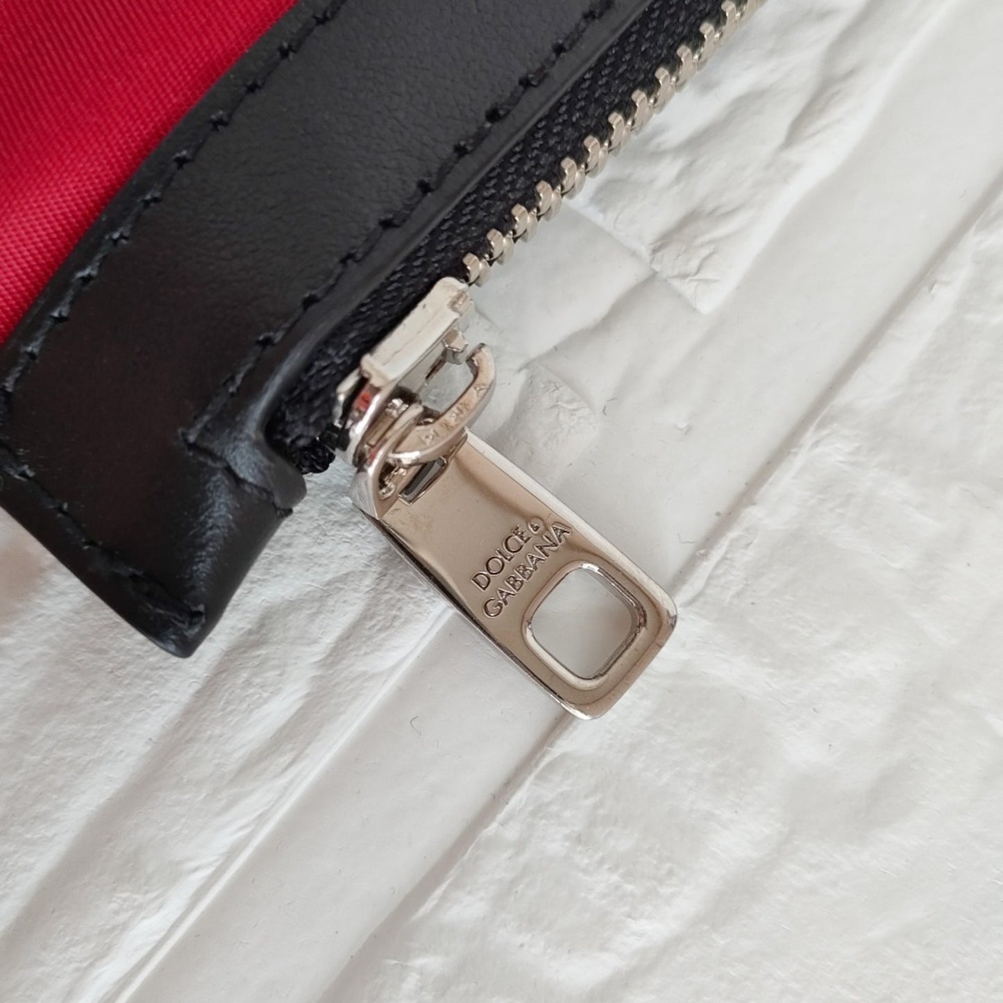 Dolce & Gabbana Super Pig Dg Love Print Handpouch Clutch Bag In Red