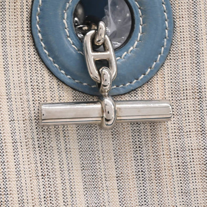 Hermes Vespa Pm Canvas Blue Jean Shoulder Bag For Men And Women