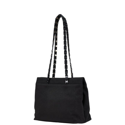 Salvatore Ferragamo Vara Handbag/Shoulder Bag In Black Nylon