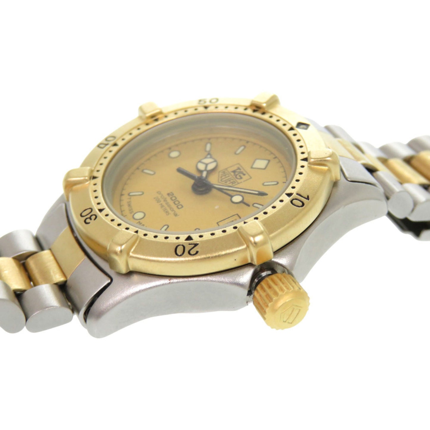 Tag Heuer Professional 964.008 Ss Gp Gold Quartz Watch 1912 Heuer