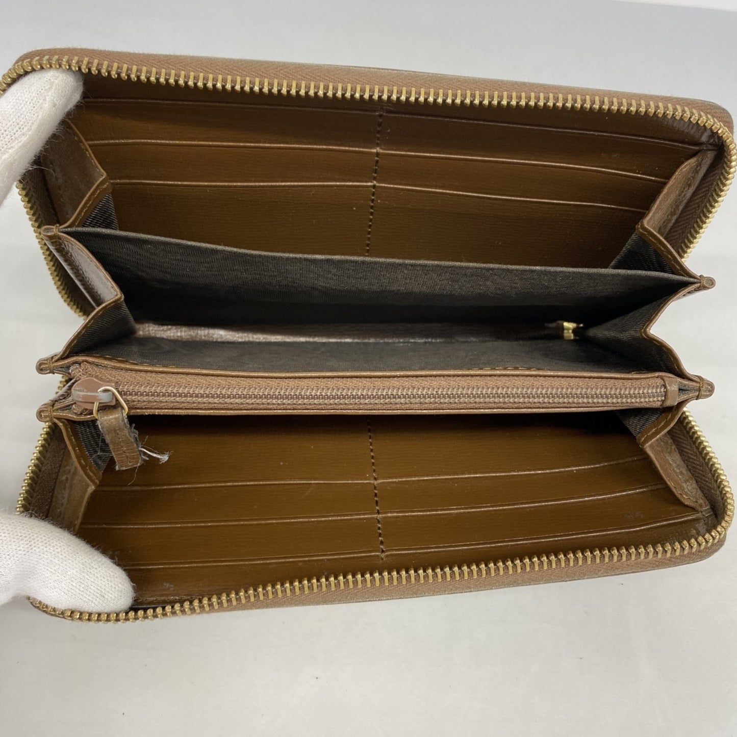 Gucci Gg Supreme Long Wallet 636169 Brown Multicolor