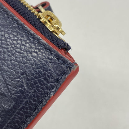 Louis Vuitton Monogram Empreinte Porte Carte Recto Verso Wallet/Coin Case M69420 Marine Rouge