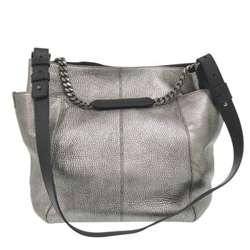 Jimmy Choo Leather Silver Shoulder Bag 0639 Jimmy Choo