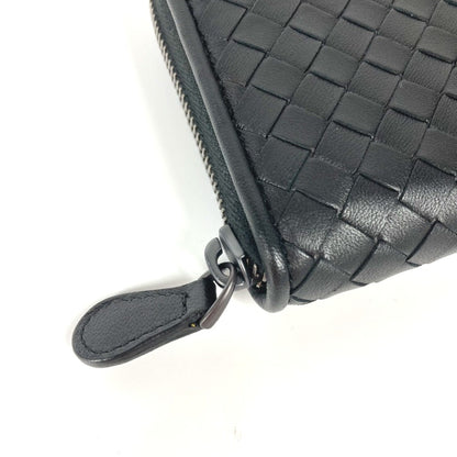 Bottega Veneta Bottega Veneta Long Wallet Intrecciato Round Zipper Leather