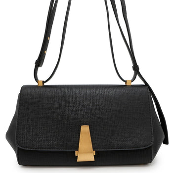 Bottega Veneta Angle Palmellato Leather Shoulder Bag 576143 Bottega Veneta Black