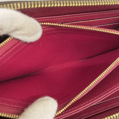 Louis Vuitton Monogram Zippy Wallet M41895 Brown Fuchsia