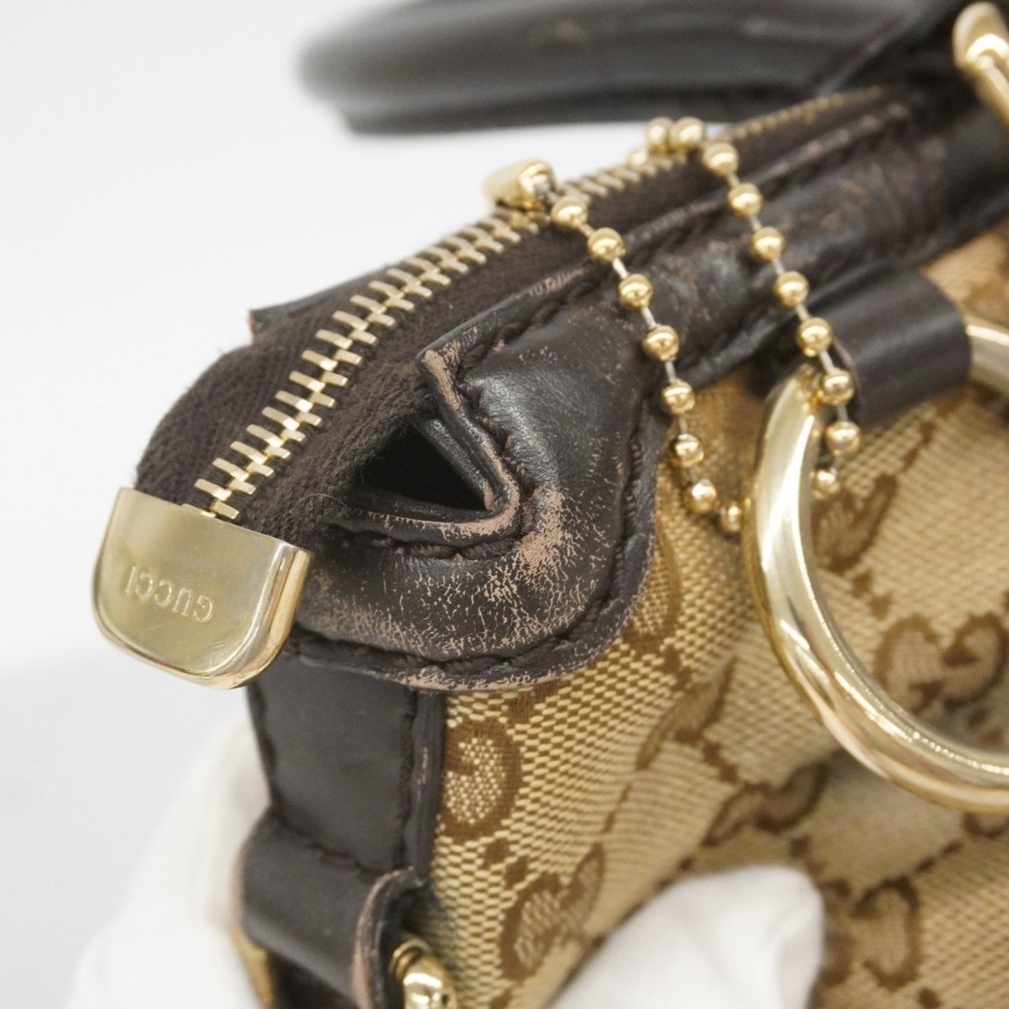 Gucci Gg Canvas Sukey Handbag 247902 Brown