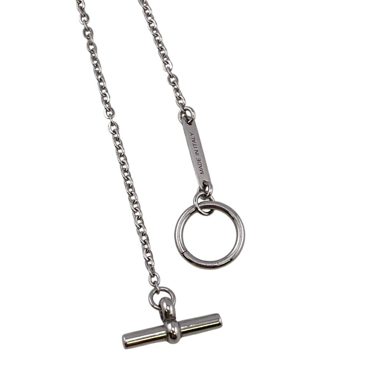 Hermes Hermes Cordage Rope Necklace High Chain Silver